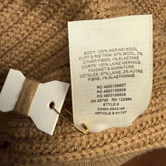 Wilfred Cortado Cardigan knit cardigan  #81757 camel xxs - Picture 7 of 7